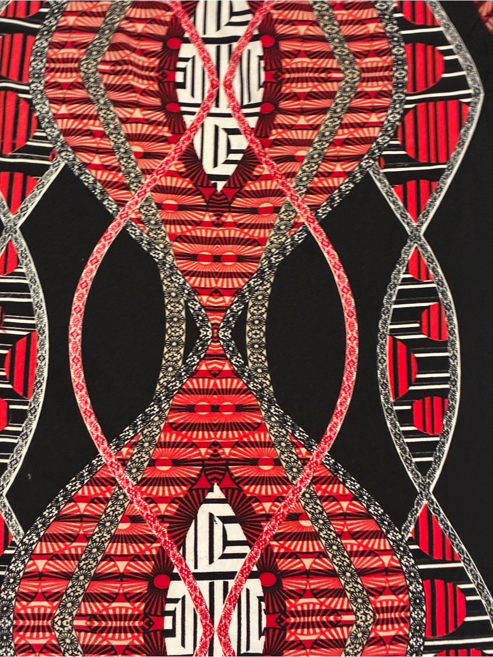 Cocomo Black & Red Geometric Long Sleeve Tee - Picture 6 of 6